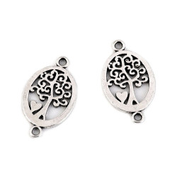 Ornamente metalice filigran - fluture, mandala, inimă, pom - Platinum (5 Bucăți)
