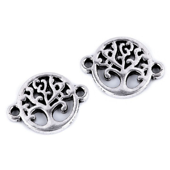 Ornamente metalice filigran - fluture, mandala, inimă, pom - Platinum (5 Bucăți)