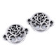 Ornamente metalice filigran - fluture, mandala, inimă, pom - Platinum (5 Bucăți)