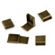Terminație șnur plat, 10 mm - Auriu rose (10 Bucăți) Terminație șnur plat, 10 mm - Auriu rose (10 Bucăți)