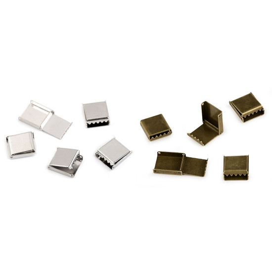 Terminație șnur plat, 10 mm - Auriu rose (10 Bucăți) Terminație șnur plat, 10 mm - Auriu rose (10 Bucăți)