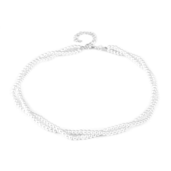 Colier perle - Negru (1 Bucată) Colier perle - Negru (1 Bucată)