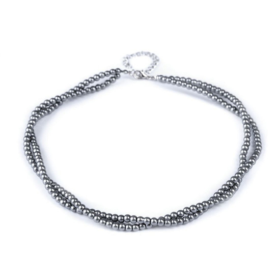 Colier perle - Negru (1 Bucată) Colier perle - Negru (1 Bucată)
