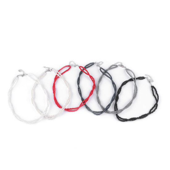 Colier perle - Negru (1 Bucată) Colier perle - Negru (1 Bucată)