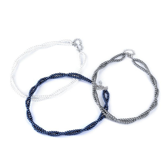 Colier perle - Negru (1 Bucată) Colier perle - Negru (1 Bucată)