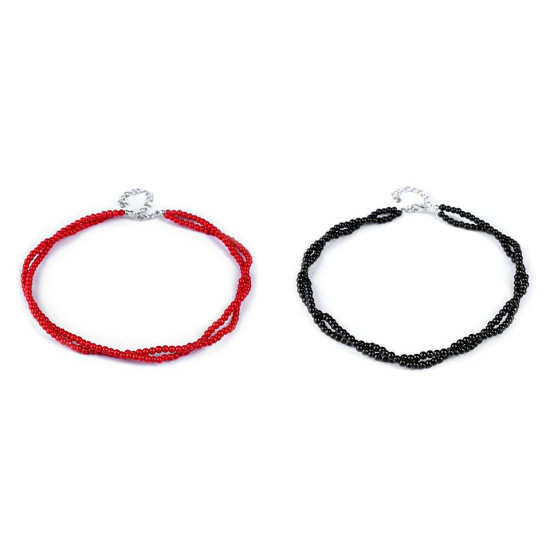 Colier perle - Negru (1 Bucată) Colier perle - Negru (1 Bucată)