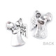 Pandantiv îngeraș cu inimioară, 24x36 mm - Cristal (1 Bucată) Pandantiv îngeraș cu inimioară, 24x36 mm - Cristal (1 Bucată)