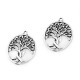 Pandantiv pomul vieții, 24x32 mm - Platinum (2 Bucăți) Pandantiv pomul vieții, 24x32 mm - Platinum (2 Bucăți)