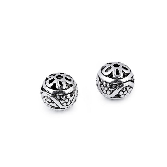 Mărgele metalice  / distanțiere decorative - Platinum (5 Bucăți)