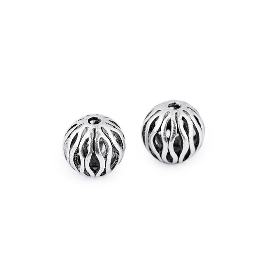 Mărgele metalice  / distanțiere decorative - Platinum (5 Bucăți)