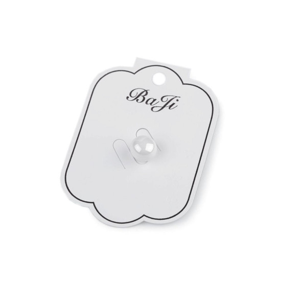 Broșă perlă / închizătoare decorativă - Alb (12 Bucăți)