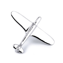 Broșă / insignă - chitară, avion - Platinum (1 Bucată)
