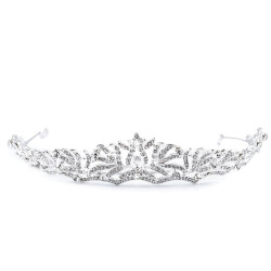 Diademă cu strasuri - Cristal (1 Bucată)