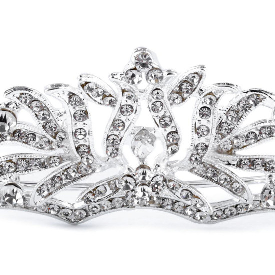 Diademă cu strasuri - Cristal (3 Bucăți) Diademă cu strasuri - Cristal (3 Bucăți)