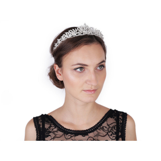 Diademă cu strasuri - Cristal (3 Bucăți) Diademă cu strasuri - Cristal (3 Bucăți)