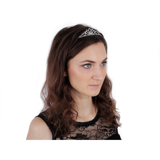 Diademă cu strasuri - Cristal (12 Bucăți) Diademă cu strasuri - Cristal (12 Bucăți)