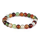 Brăţară cu mărgele minerale agat multicolor - Agat multicolor (4 Bucăți) Brăţară cu mărgele minerale agat multicolor - Agat multicolor (4 Bucăți)