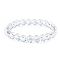 Brăţară cu mărgele cuarț - Cristal (1 Bucată)