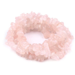 Mărgele chipsuri cuarț roz, șirag 90 cm - Roz quartz (1 Șir)