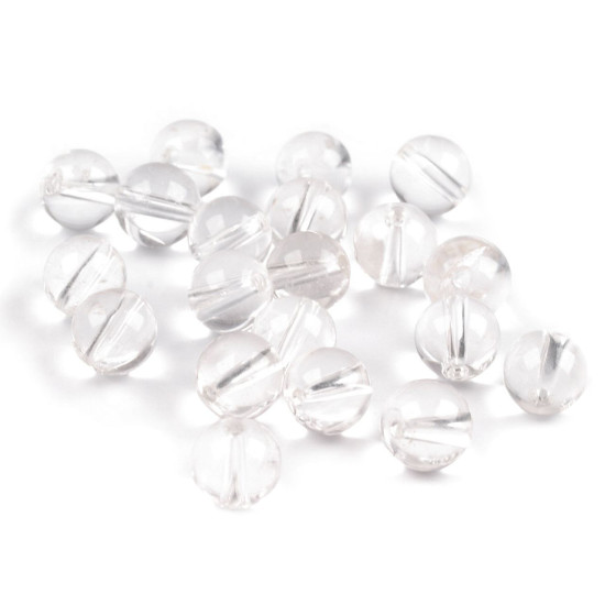 Mărgele din cristal sintetic, ø8 mm - Cristal (10 Bucăți) Mărgele din cristal sintetic, ø8 mm - Cristal (10 Bucăți)