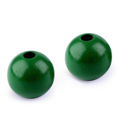 Mărgele din lemn, ø40 mm - Verde (10 Bucăți)