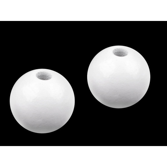 Mărgele din lemn, ø40 mm - Negru (10 Bucăți) Mărgele din lemn, ø40 mm - Negru (10 Bucăți)