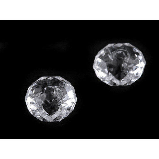 Mărgele plastic fațetate, 5x8 mm - Transparent (20 Grame) Mărgele plastic fațetate, 5x8 mm - Transparent (20 Grame)