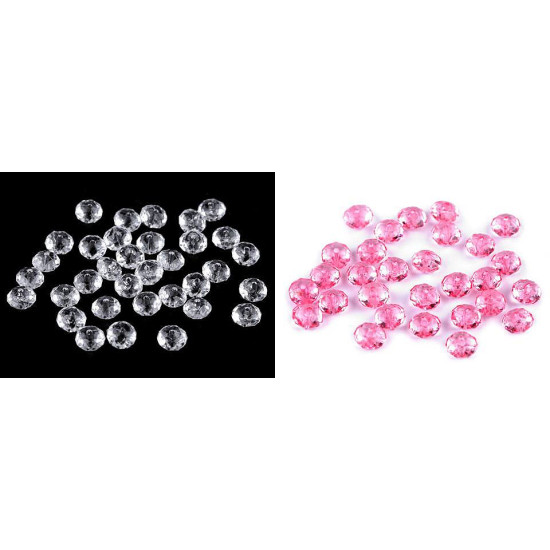 Mărgele plastic fațetate, 5x8 mm - Transparent (20 Grame) Mărgele plastic fațetate, 5x8 mm - Transparent (20 Grame)
