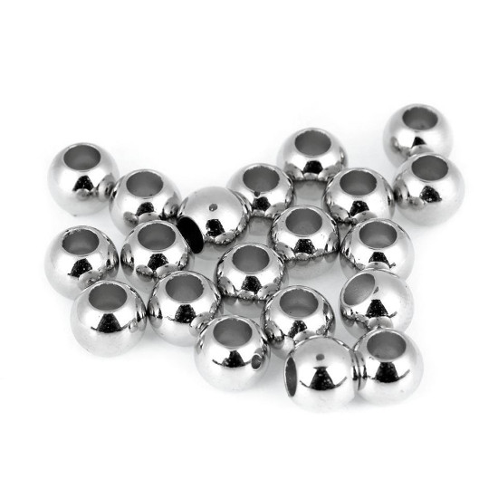 Mărgele metalizate cu gaură mare, 8x10 mm - Auriu (200 Bucăți) Mărgele metalizate cu gaură mare, 8x10 mm - Auriu (200 Bucăți)