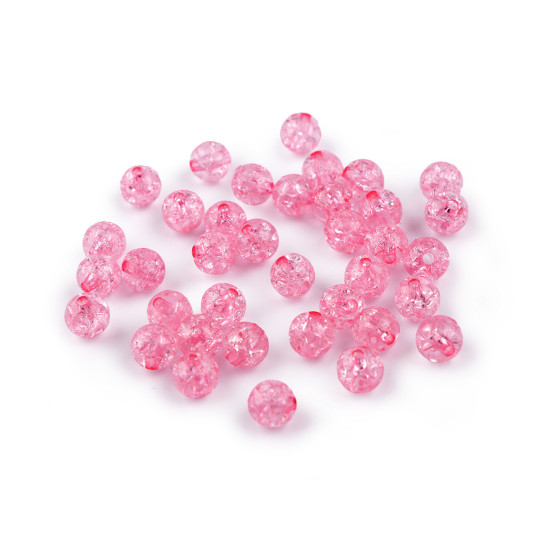 Mărgele de plastic, ø8 mm - Albastru deschis (500 Grame) Mărgele de plastic, ø8 mm - Albastru deschis (500 Grame)