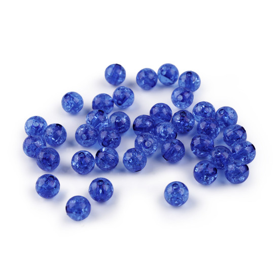 Mărgele de plastic, ø8 mm - Albastru deschis (500 Grame) Mărgele de plastic, ø8 mm - Albastru deschis (500 Grame)