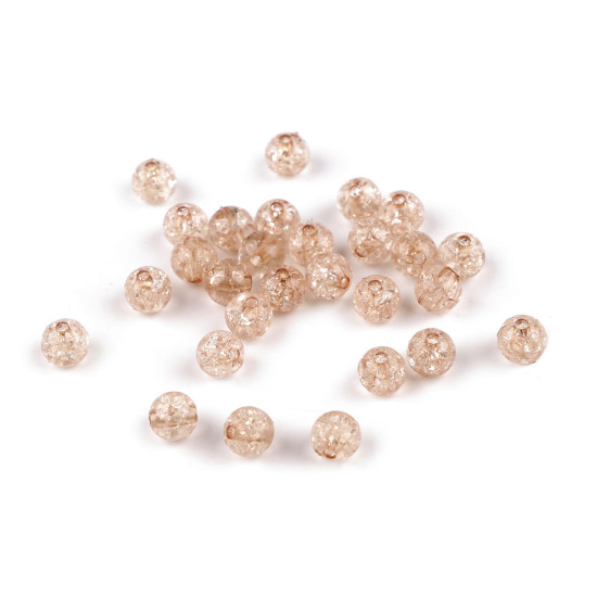 Mărgele de plastic, ø8 mm - Albastru deschis (500 Grame) Mărgele de plastic, ø8 mm - Albastru deschis (500 Grame)