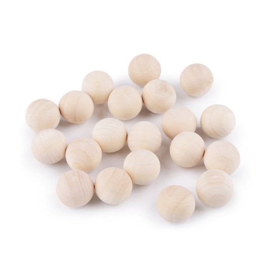 Margele din lemn fara gaura ø20 mm - Natural deschis (200 Bucăți) Margele din lemn fara gaura ø20 mm - Natural deschis (200 Bucăți)