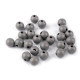 Margele de lemn ø13 a 14 mm - Alb (20 Grame)