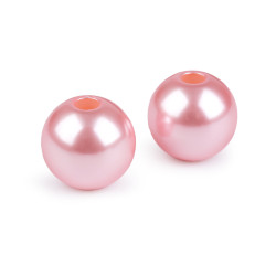 Mărgele din plastic ø30 mm - Roz (10 Bucăți)