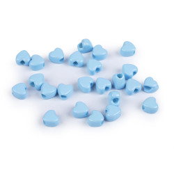 Mărgele din plastic 8 mm - Albastru deschis (30 Grame)