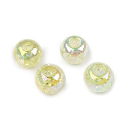 Mărgele din plastic cu efect ab ø20 mm - Galben pal (20 Bucăți)