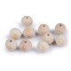 Margele din lemn nelacuit, smiley ø20 mm - Natural deschis (10 Bucăți) Margele din lemn nelacuit, smiley ø20 mm - Natural deschis (10 Bucăți)