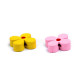 Mărgele din lemn / ornamente florale ø15 mm - Mix (50 Grame) Mărgele din lemn / ornamente florale ø15 mm - Mix (50 Grame)