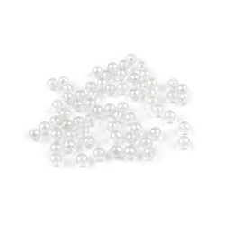 Mărgele din plastic curcubeu ø6 mm - Transparent (10 Grame)