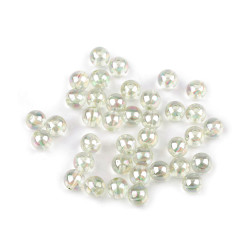 Mărgele din plastic curcubeu ø8 mm - Verde pastel deschis (10 Grame)