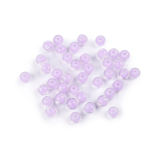 Mărgele din plastic cu efect de culori ø8 mm - Mov deschis (180 Grame) Mărgele din plastic cu efect de culori ø8 mm - Mov deschis (180 Grame)