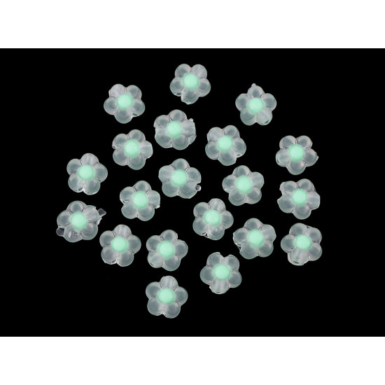 Mărgele din plastic floare ø13 mm - Galben deschis (180 Grame) Mărgele din plastic floare ø13 mm - Galben deschis (180 Grame)