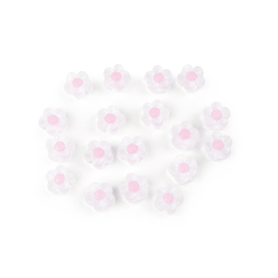 Mărgele din plastic floare ø13 mm - Galben deschis (180 Grame) Mărgele din plastic floare ø13 mm - Galben deschis (180 Grame)