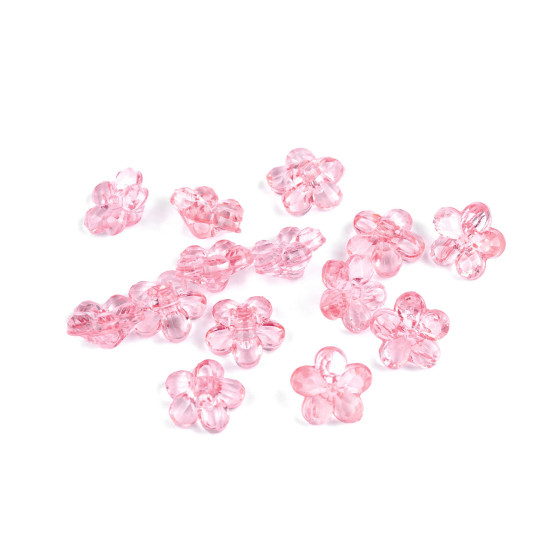 Nasturi din plastic / margele floare ø12 mm - Roz deschis (5 Grame) Nasturi din plastic / margele floare ø12 mm - Roz deschis (5 Grame)