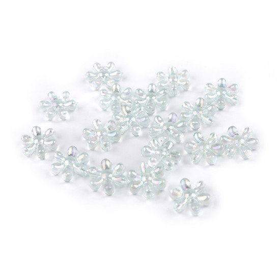 Mărgele din plastic cu efect ab ø17 mm - Verde mentă (60 Grame) Mărgele din plastic cu efect ab ø17 mm - Verde mentă (60 Grame)