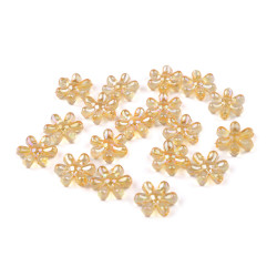 Mărgele din plastic cu efect  ab ø17 mm - Roz somon deschis (10 Grame)