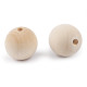 Mărgele mari din lemn nelacuit ø40 mm - Natural deschis (20 Bucăți) Mărgele mari din lemn nelacuit ø40 mm - Natural deschis (20 Bucăți)