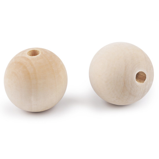Mărgele mari din lemn nelacuit ø50 mm - Natural deschis (20 Bucăți) Mărgele mari din lemn nelacuit ø50 mm - Natural deschis (20 Bucăți)
