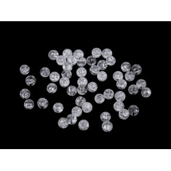 Mărgele cristal mineral sintetic ø4 mm - Cristal (100 Bucăți)